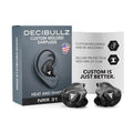 Decibullz  Custom Moldable Earplugs, NRR 31 Black image 0