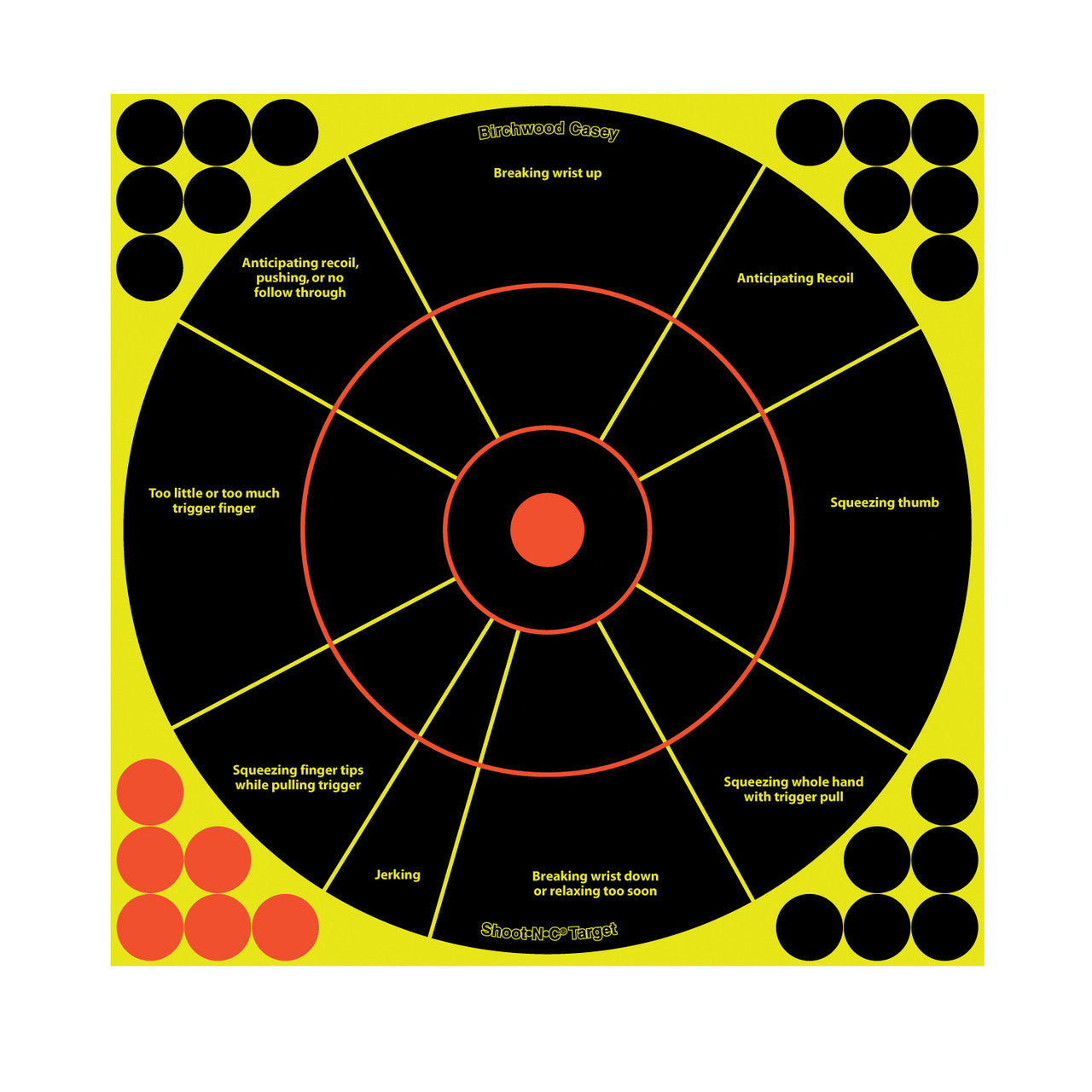 Birchwood Casey 12" Pistol Trainer Target