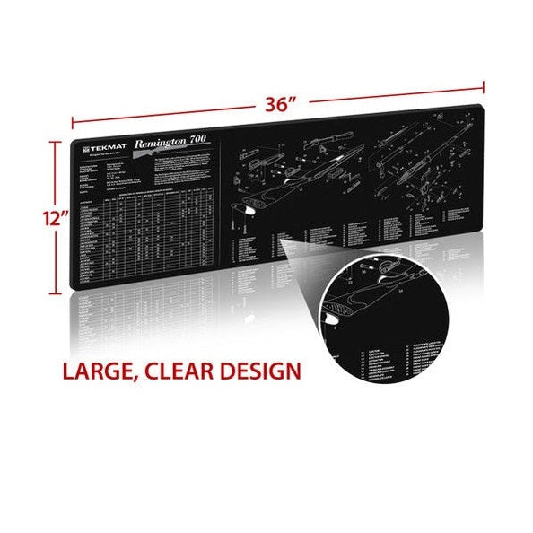 TekMat Gun Cleaning Mat, 12''x36'', Remington 700