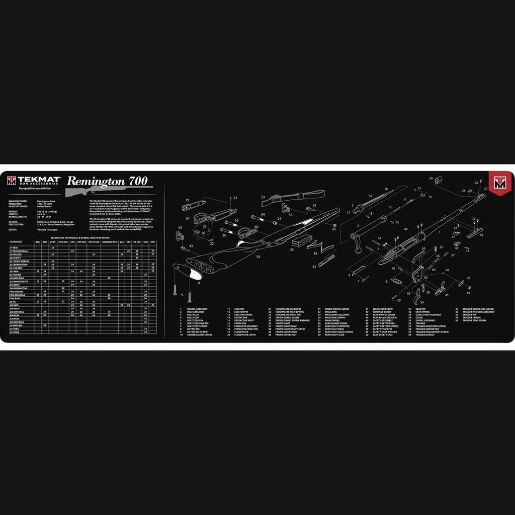 TekMat Gun Cleaning Mat, 12''x36'', Remington 700