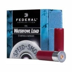 FEDERAL SPEED-SHOK 12 GA 3" 1.1/8 OZ. #4 HV STEEL AMMO image 0