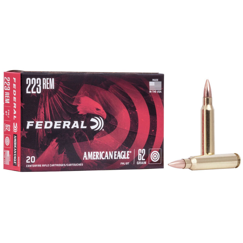 Federal 223 REM 62GR FMJ