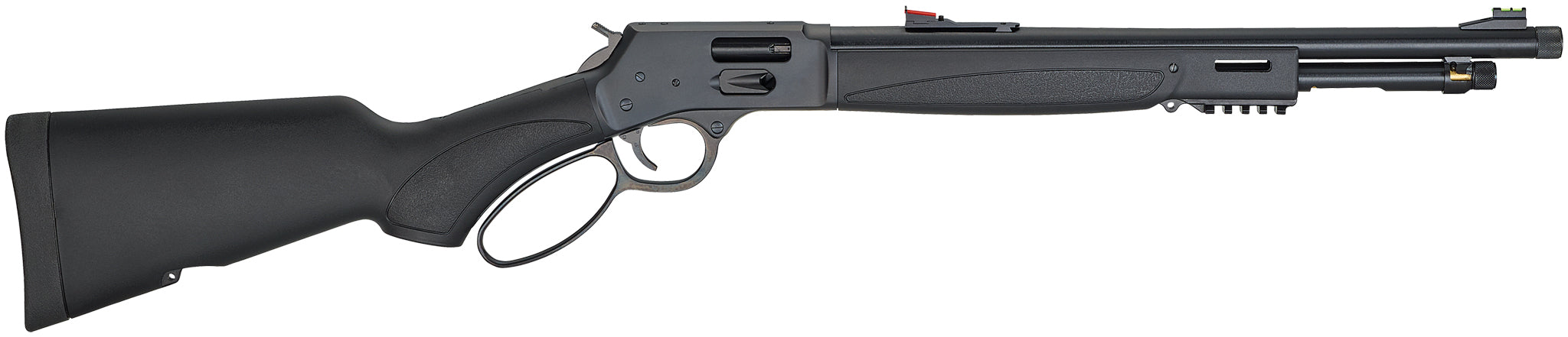 Henry Big Boy X Model .357 Magnum Lever Action Rifle 17.4" Threaded Barrel 7 Rounds Fiber Optic Sights Synthetic Forend/Stock Matte Black