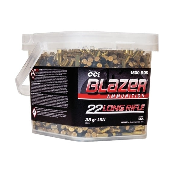 CCI BLAZER 22LR 38GR LRN 1500RD/BUCKET