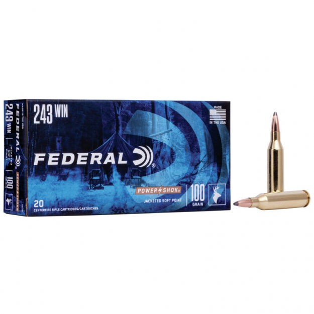 Federal Power-Shok 243 Win 100gr SP