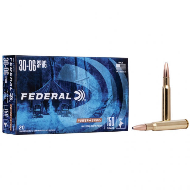 Federal Power-Shok 30-06 SPR, SP, 150 Grains