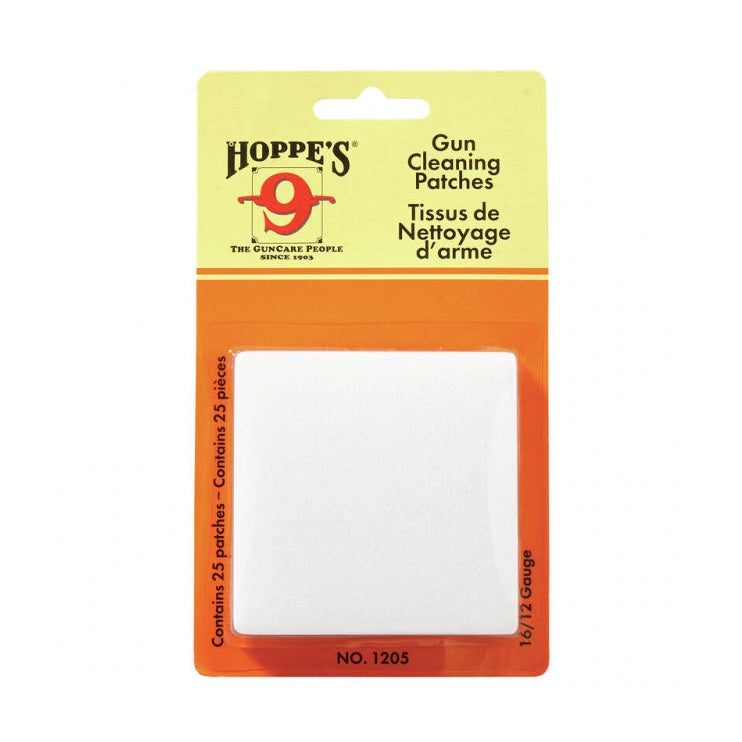 Hoppes 16-12 GAUGE CLEANING PATCHES - 25