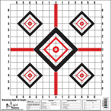 PRO-SHOT PRECISION SIGHT IN TARGET 16"X16" 10/PKG