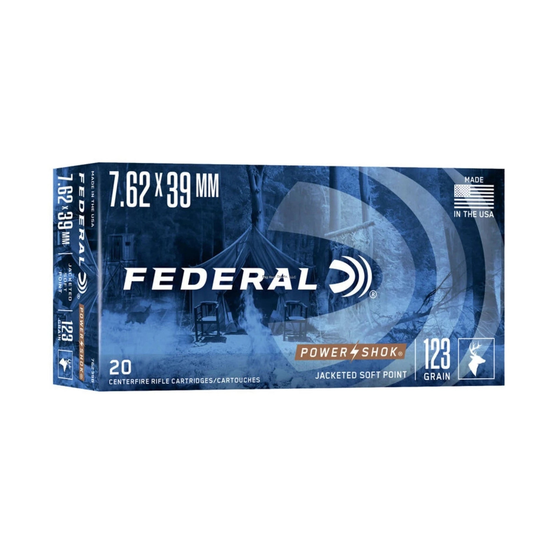 Federal Power-Shok 7.62X39 SOV, SP, 123 Grains image 0
