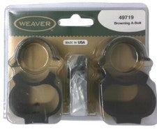 Weaver Steel Lock See-Thru 1" Rings – Browning A-Bolt – 49719